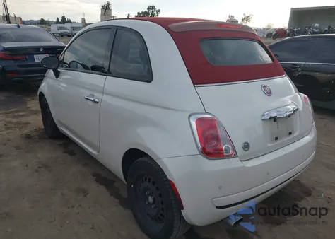 2013 Fiat 500C Pop from USA, damaged, VIN 3C3CFFDR1DT678096